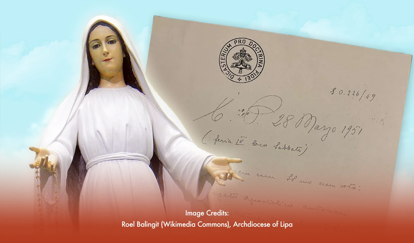 Vatican Uncovers Decree Rejecting ‘Lipa Apparition’