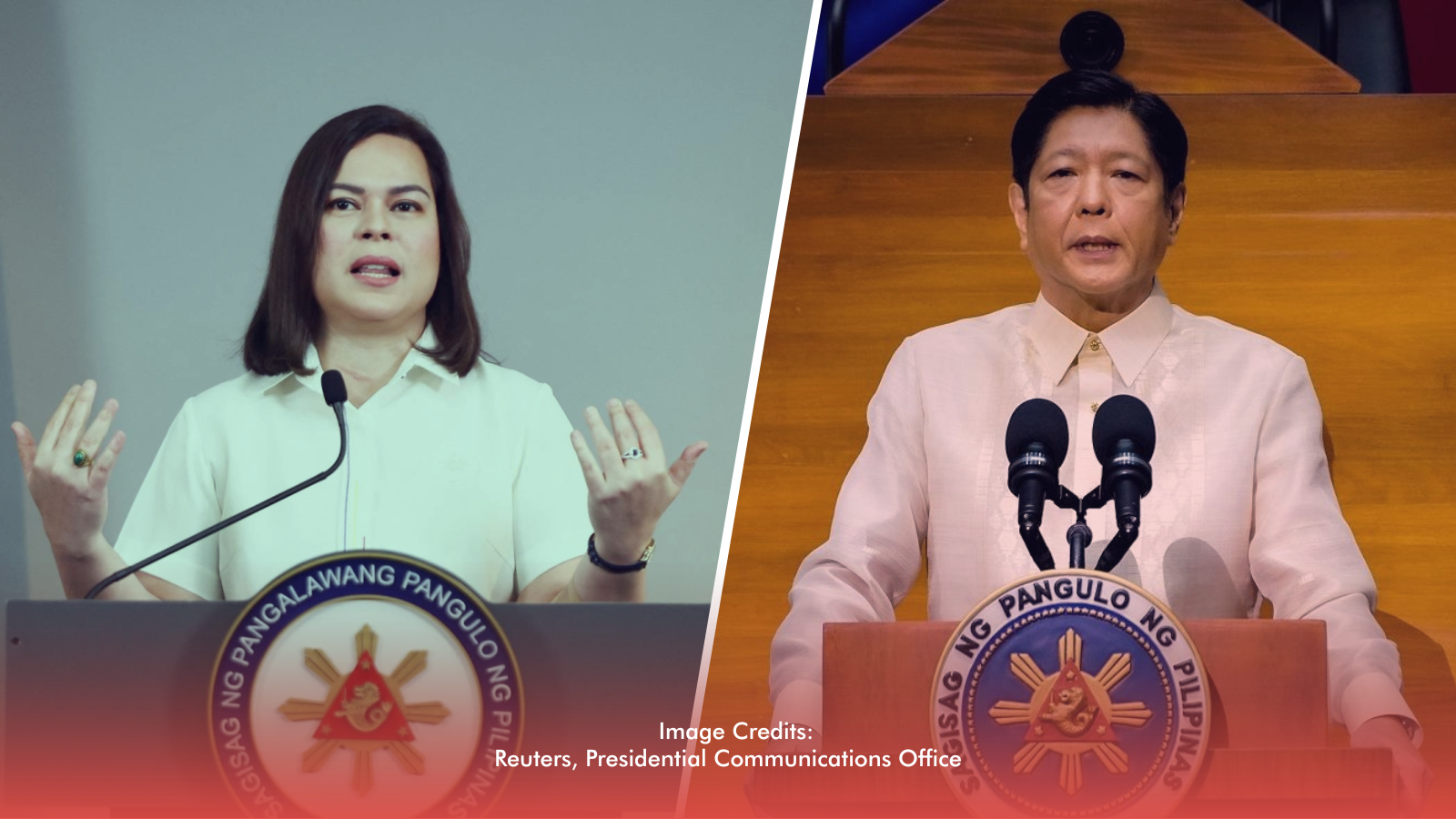 As President Marcos' ratings drop, Vice-President Duterte's rises.