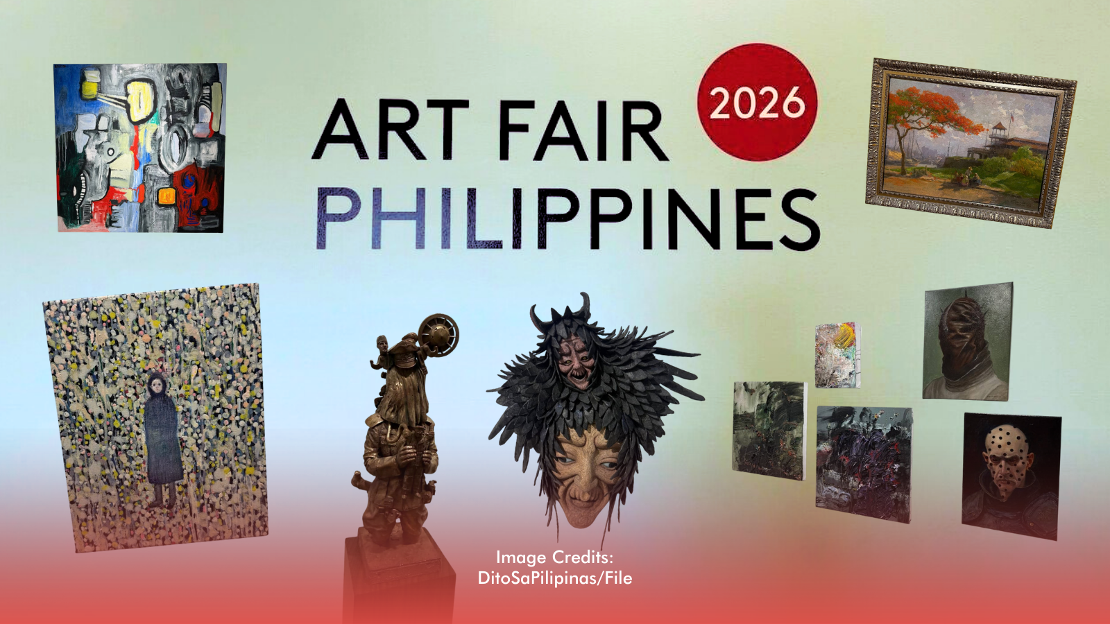 Visitors can expect a spectrum of works by artists such as Manuel Ocampo, Janice Luison-Young, and ESL Chen.