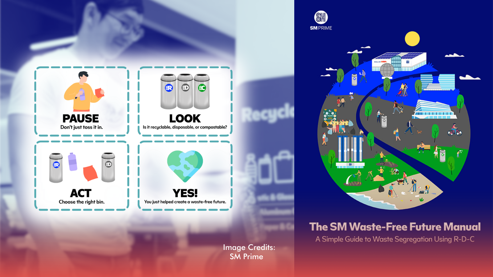 The Trash-to-Cash program motivates mallgoers to segregate clean, dry recyclables in exchange for incentives.